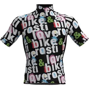 Rosti BIKE AND LOVE Pánsky cyklistický dres, čierna, veľkosť L