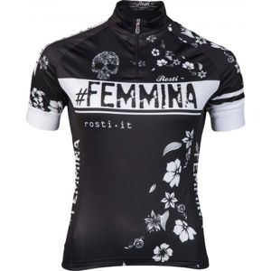 Rosti FEMINA LADY KR ZIP čierna XXL - Dámsky cyklistický dres