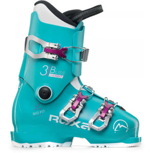 Roxa BLISS 3 Dievčenská lyžiarska obuv, tyrkysová, veľkosť 24.5