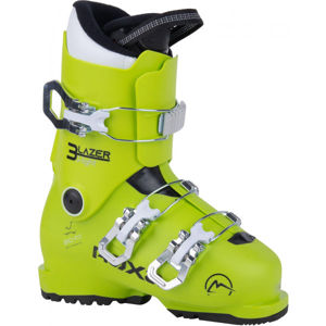 Roxa LAZER 3 Detská lyžiarska obuv, reflexný neón, veľkosť 24.5