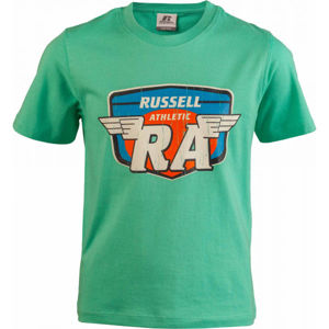 Russell Athletic WINGS S/S CREWNECK TEE SHIRT zelená 128 - Detské tričko