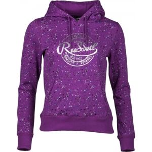 Russell Athletic HOODED SWEAT WITH ALLOVER PRINT ružová S - Dámska mikina