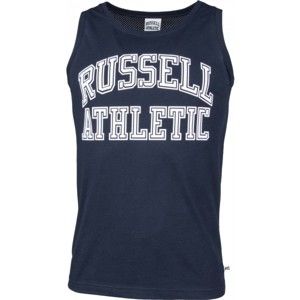 Russell Athletic ARCH LOGO tmavo modrá XL - Pánske tielko