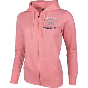 Russell Athletic ZIP THROUGH HOODY WITH MIXED DUAL TECHNIQUE PRINT - Dámska mikina