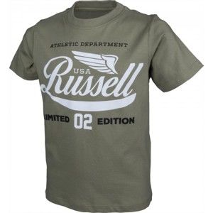 Russell Athletic LIMITED EDITION TEE tmavo zelená 128 - Chlapčenské tričko