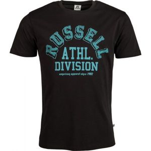 Russell Athletic ATHL.DIVISION S/S CREWNECK TEE SHIRT tmavo modrá XXL - Pánske tričko
