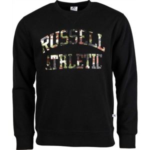 Russell Athletic CAMO PRINTED CREWNECK SWEATSHIRT čierna XXL - Pánska mikina