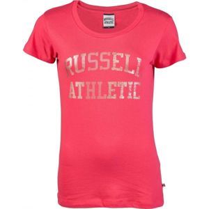 Russell Athletic ICONIC ARCH LOGO PRINT ružová S - Dámske tričko
