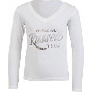 Russell Athletic DIEVČENSKÉ TRIČKO biela 152 - Dievčenské štýlové tričko
