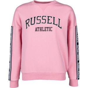 Russell Athletic OVERSIZED CREWNECK SWEATSHIRT ružová M - Dámska mikina