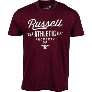 Russell Athletic CORE PLUS vínová S - Pánske tričko