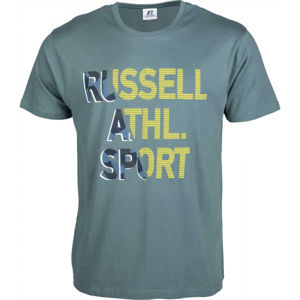 Russell Athletic RA SPORT S/S CREWNECK TEE SHIRT tmavo šedá XL - Pánske tričko