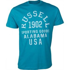 Russell Athletic S/S CREW ALABAMA TEE tmavo zelená XL - Pánske tričko