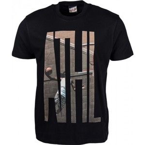 Russell Athletic S/S CREW TEE WITH 'ATHL.' PHOTO-EFFECT PRINT čierna XL - Pánske tričko