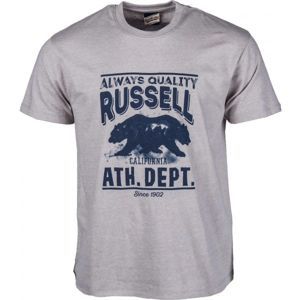 Russell Athletic S/S CREW TEE WITH DISTRESSED BEAR PRINT - Pánske tričko