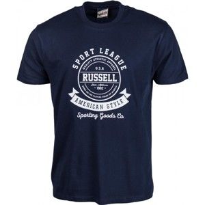 Russell Athletic S/S CREW TEE WITH RAISED ROSETTE PRINT - Pánske tričko