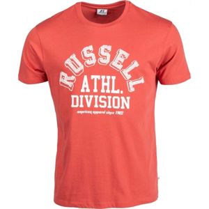 Russell Athletic S/S CREWNECK TEE SHIRT ATHL. DIVISION oranžová XXL - Pánske tričko
