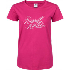 Russell Athletic S/S CREWNECK TEE SHIRT SMU Dámske tričko, ružová, veľkosť XS