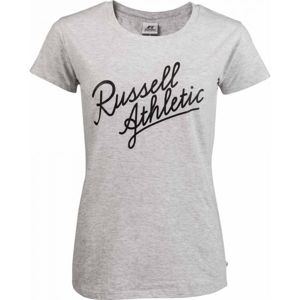 Russell Athletic S/S CREWNECK TEE SHIRT Dámske tričko, sivá,čierna, veľkosť