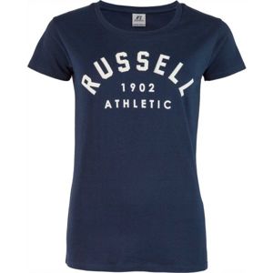 Russell Athletic S/S CREWNECK TEE SHIRT tmavo modrá L - Dámske tričko