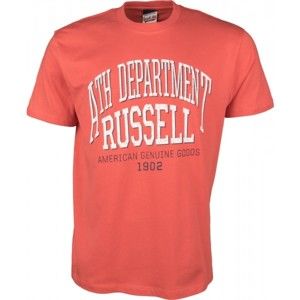 Russell Athletic S/S NECK CREW ATH DEPARTMENT červená XXL - Pánske tričko