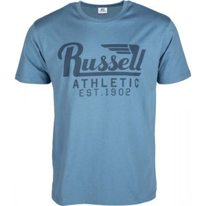 Russell Athletic WING S/S CREWNECK TEE SHIRT modrá XXL - Pánske tričko