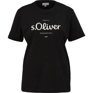 s.Oliver RL T-SHIRT Tričko, čierna, veľkosť 36