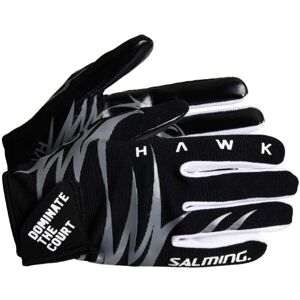 Salming HAWK GLOVES Florbalové brankárske rukavice, čierna, veľkosť XXS
