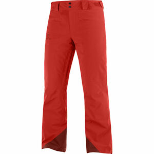 Salomon BRILLIANT PANT M Pánske lyžiarske nohavice, červená, veľkosť