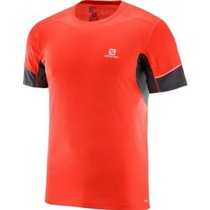 Salomon AGILE SS TEE M červená XL - Pánske tričko