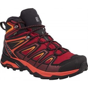 Salomon X ULTRA 3 MID GTX červená 9.5 - Pánska hikingová  obuv