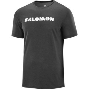 Salomon AGILE GRAPHIC TEE čierna L - Pánske tričko