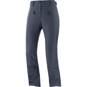 Salomon EDGE PANT W Dámske lyžiarske nohavice, tmavo sivá, veľkosť L