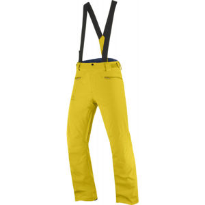 Salomon STANCE PANT M Pánske lyžiarske nohavice, žltá, veľkosť