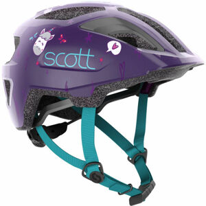 Scott SPUNTO KID Detská prilba na bicykel, fialová, veľkosť (46 - 53)
