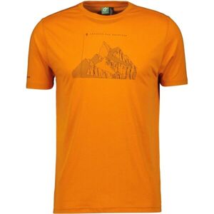 Scott DEFINED DRI SS Pánske tričko, oranžová, veľkosť M