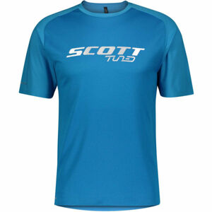 Scott TRAIL TUNED Trailové cyklistické tričko, modrá, veľkosť XL
