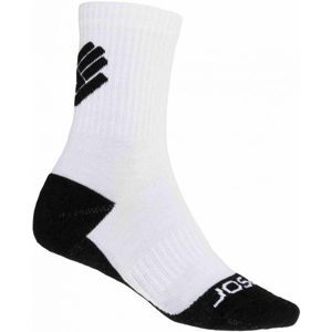Sensor RACE MERINO BLK biela 3-5 - Ponožky