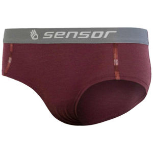 Sensor MERINO AIR Dámske nohavičky, vínová, veľkosť S