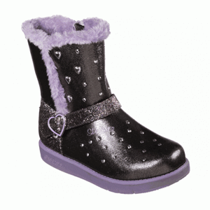 Skechers TWINKLE TOES - GLITZY GLAM čierna 30 - Dievčenská blikajúca obuv