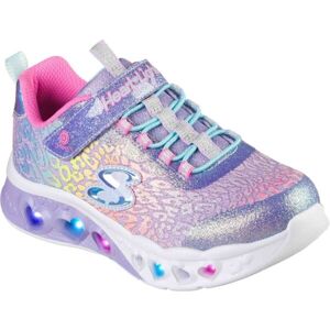 Skechers FLUTTER HEART LIGHTS-LOVES Detská voľnočasová obuv, fialová, veľkosť 27