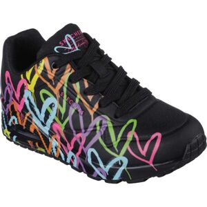 Skechers UNO - HIGHLIGHT LOVE Dámska voľnočasová obuv, čierna, veľkosť 39