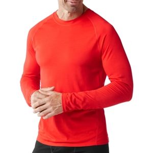 Smartwool MERINO 150 BASELAYER LS M červená XL - Pánske tričko