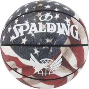 Spalding TREND STARS STRIPES Basketbalová lopta, biela, veľkosť 7