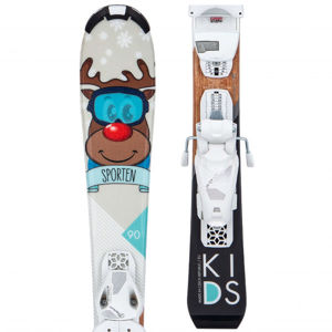 Sporten KIDS SET + TYROLIA SLR 4,5 GW Detské zjazdové lyže, biela, veľkosť 90