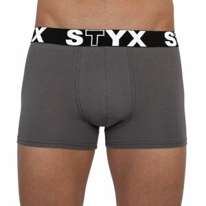 Styx MEN'S BOXERS SPORTS RUBBER Pánske boxerky, tmavo sivá, veľkosť L