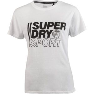 Superdry CORE SPORT GRAPHIC TEE biela 14 - Pánske tričko