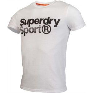Superdry CORE SPORT GRAPHIC TEE biela L - Pánske tričko