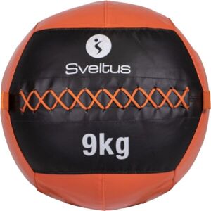 SVELTUS WALL BALL 9 KG Medicinbal, oranžová, veľkosť