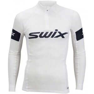 Swix RACEX WARM Pánske funkčné tričko so stojačikom, biela, veľkosť L